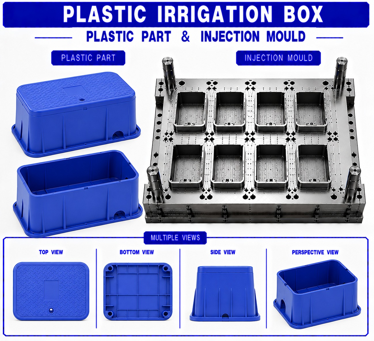 Plastic Irrigation Box Mould and Moulding Service